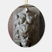 Löwenkopf Keramik Ornament (Links)