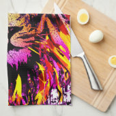 Löwenkopf - Löwenfront - Löwenküche Handtuch (Viertel Falte)