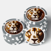 Löwenkopf-Poker-Chip Pokerchips (Stapel)