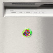 Löwenkopf-Prismatisches-Pop-Art-Design-62502 Magnet (In Situ (Geschirrspüler))