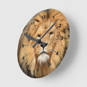 Löwenkopf Runde Wanduhr (Winkel)