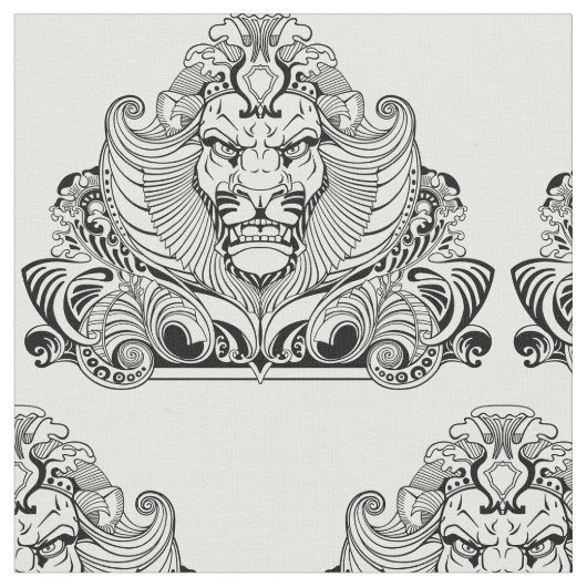 Löwenkopf Stoff (Nahaufnahme)