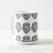 Löwenkopf-Tasse Kaffeetasse (Vorderseite Links)
