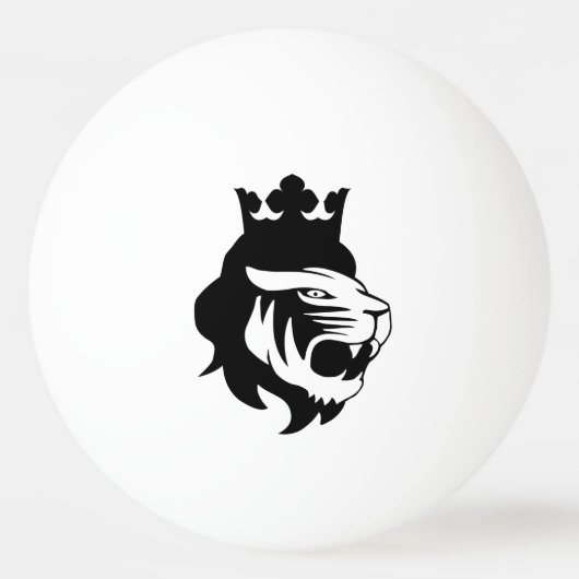 Löwenkopf Tischtennisball (Vorderseite)