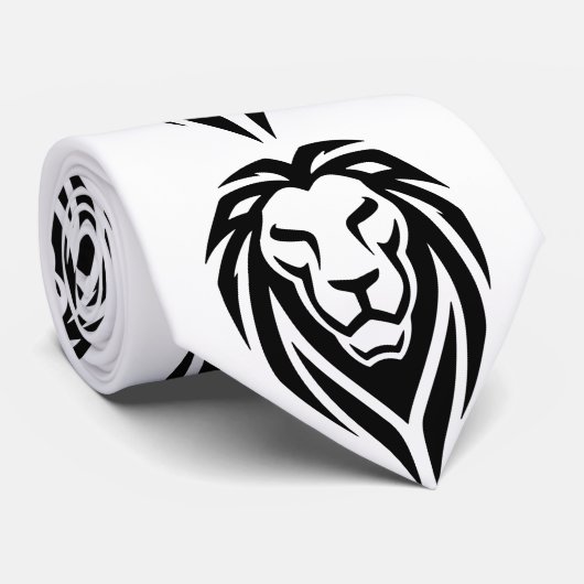 Löwenkopf Tribal Krawatte (Gerollt)