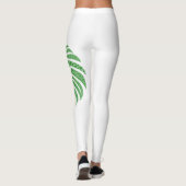 Löwenkopf und Volleyball (individuell einstellbar) Leggings (Rückseite)