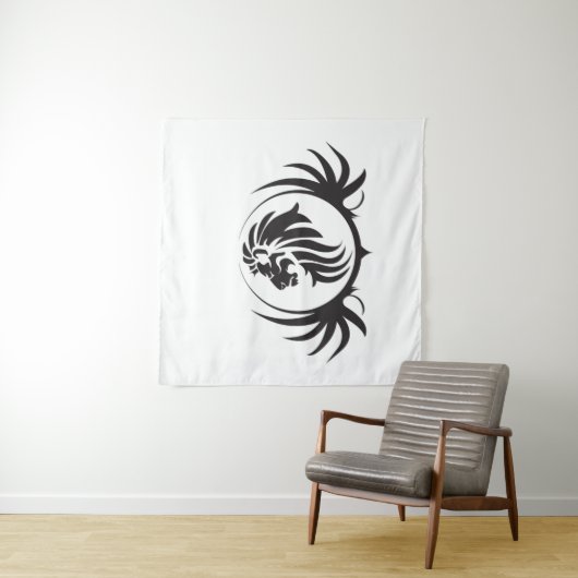 Löwenkopf Wandteppich (Beispiel)