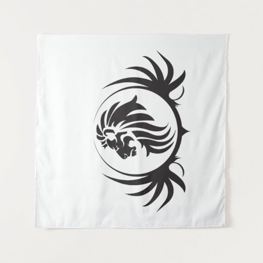 Löwenkopf Wandteppich (Vorderseite)