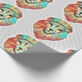 Löwenkopf-Wrap-Papier Geschenkpapier (Ecke)