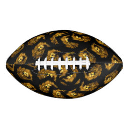 Löwenköpfe auf Schwarz, Football