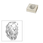 Löwenkopfkunst-Briefmarke Gummistempel (Stempel)