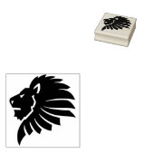 Löwenkopfkunst-Briefmarke Gummistempel (Stempel)