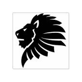 Löwenkopfkunst-Briefmarke Gummistempel (Prägung)
