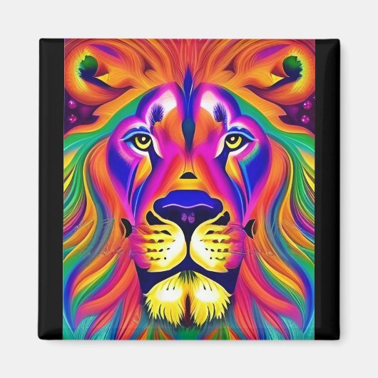 Löwenkopfmagnet Magnet (Vorne)