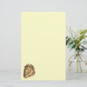 Löwenkopfpapier Briefpapier (Stehend Vorderseite)