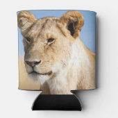 Löwenkopfsafari-Tier-Großkatze-Foto Dosenkühler (Rückseite)