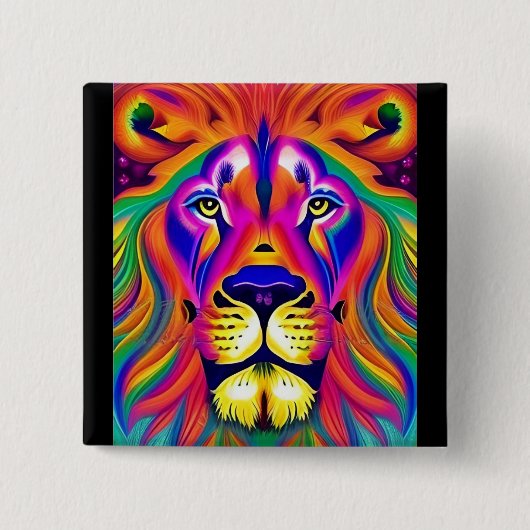 Löwenkopftaste Button (Vorderseite)