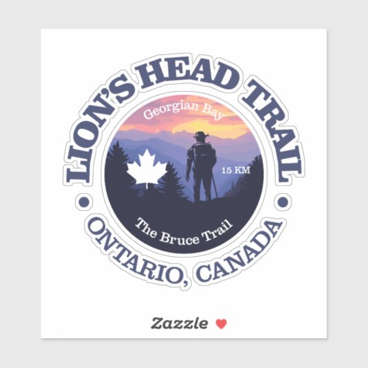 Löwenkopfweg (rd2) aufkleber (Blatt)