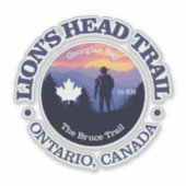 Löwenkopfweg (rd2) aufkleber (Vorderseite)