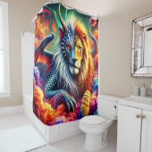 Löwenkreatur Duschvorhang (Beispiel)