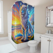 Löwenkreatur Duschvorhang (Beispiel)
