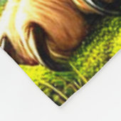 Löwenkreatur Fleecedecke (Ecke)