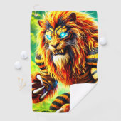 Löwenkreatur Golfhandtuch (Insitu)