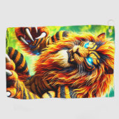 Löwenkreatur Golfhandtuch (Horizontal)