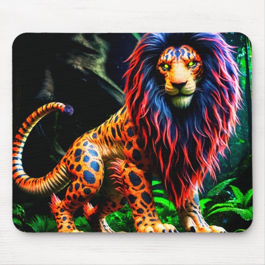 Löwenkreatur Mousepad (Vorne)