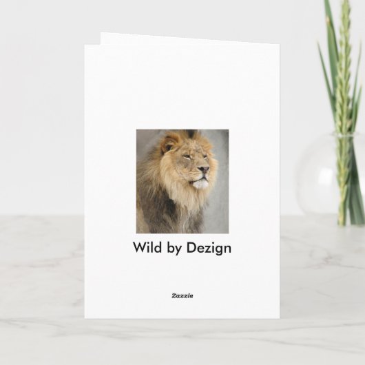 Löwenkunst Karte (Rückseite)