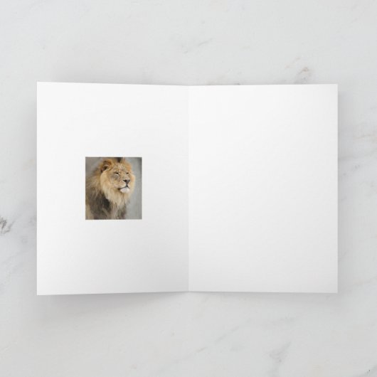Löwenkunst Karte (Innenseite)
