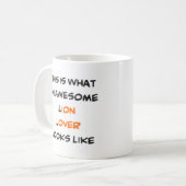 Löwenliebhaber, phantastisch kaffeetasse (Vorderseite Links)