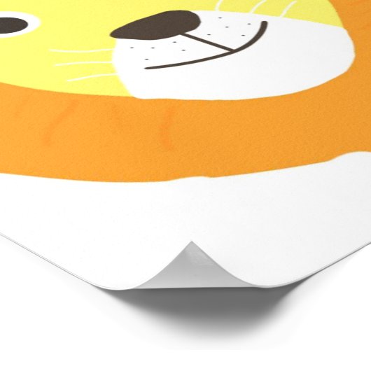 Löwenmalerei Poster (Ecke)