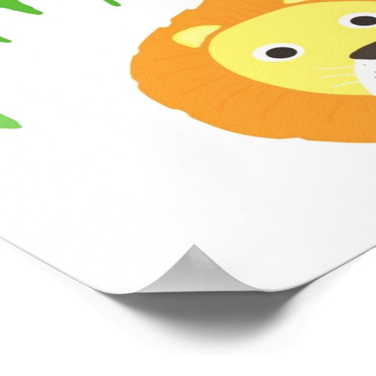 Löwenmalerei Poster (Ecke)