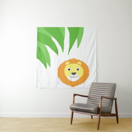 Löwenmalerei Wandteppich (Beispiel)