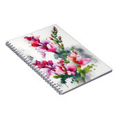 Löwenmäulchen - Aquarellblumen Notizblock (Rechte Seite)
