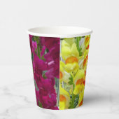 Löwenmäuler Farbige Blumen Pappbecher (Rechts)