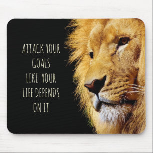 Löwenmotivation Mousepad