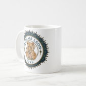 Löwenmutter. Irland Kaffeetasse (Vorderseite Links)