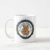 Löwenmutter. Schottland Kaffeetasse (Links)