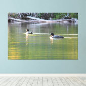 Löwenpaare Leinwanddruck (Insitu (Holzboden))