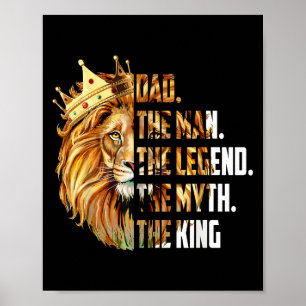Löwenpapa Der Mann Der Mythos Die Legende Opa Vate Poster