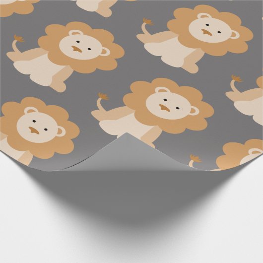 Löwenpapier Geschenkpapier (Ecke)