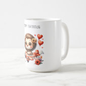 Löwenpilot Geburtstag Kaffeetasse (VorderseiteRechts)