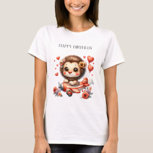 Löwenpilot Geburtstag T-Shirt