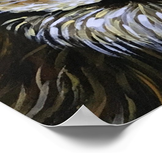 Löwenpinsel Poster (Ecke)