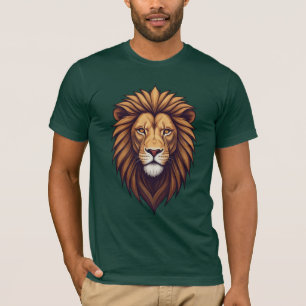 LöwenPixel: Edgy Geometric Design T-Shirt