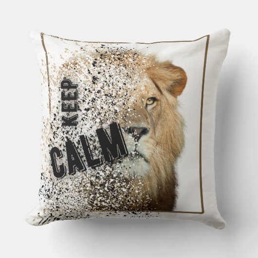 Löwenpolster Kissen (Vorderseite)