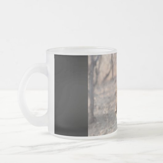 Löwenportrait Mattglastasse (Links)