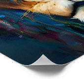 Löwenportrait Poster (Ecke)